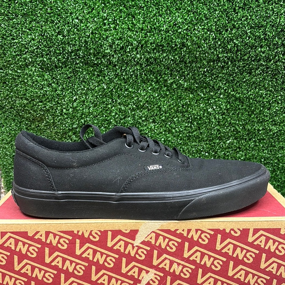 Vans Black Canvas Low-Top Sneakers